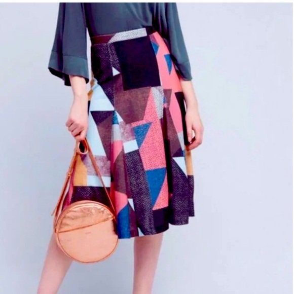 Maeve Anthropologie Cubist Knit Geometric Lined Midi
Skirt Retro Colors : Sz XL - Picture 3 of 15